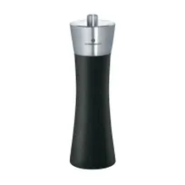 product of Zassenhaus M025071 Augsburg Salt Mill, 2" Dia. x 7" H, 6-Position Dial, Beechwood & Stainless Steel