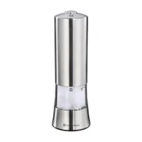 product of Zassenhaus M033069 - Gera Salt Mill, 2" x 2" x 7" Stainless Steel & Acrylic, 2.5" Diameter Grinder