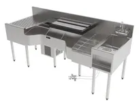 product of Perlick PCE78-C-4 Sink Combo Underbar Ice Bin/Cocktail Station