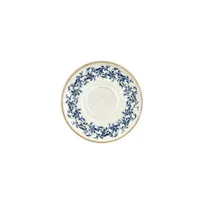 product of Turgla T-KRAZT19KNS-12 Kario Round Saucer, 7.5" Diameter, Blue Vitrified Porcelain