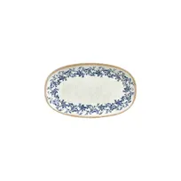 product of Turgla T-KRAZT24OV-12 Kario Oval China Platter, 9.5" x 5.75" x 1" Blue Porcelain, Vitrified Finish