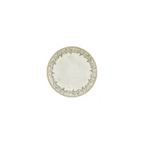 product of Turgla T-OLVZT19DZ-12 Oliva Round China Plate, 7.5" Diameter, Porcelain, Green Vitrified Finish