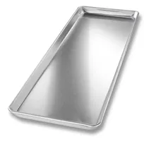 product of Chicago Metallic Bakeware 40922 - Rectangular Display Tray, 8"-11/16" x 24"-7/16", Aluminum