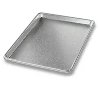 product of Chicago Metallic Bakeware 40947 Display Tray, 9-7/16" x 12-15/16" x 13/16", Anodized Aluminum, Rim