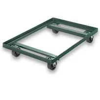 product of Chicago Metallic Bakeware 42580 Bun Pan Dolly Truck, 800 lb Capacity, Steel, 3" Casters, Dark Green