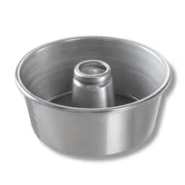 product of Chicago Metallic Bakeware 46550 Angel Food Cake Pan, 9" Diameter x 4" Deep, 128 oz, 15-Gauge Aluminum