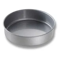 product of Chicago Metallic 48025 8" x 2" Round Cake Pan 26-Gauge Steel Silicone Glaze, Made in USA