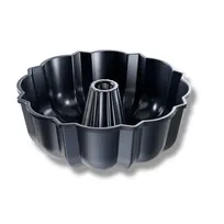 product of Chicago Metallic Bakeware 50136 Bundt Pan, 96 oz 10" x 3" Depth, 10-Gauge Aluminum, Non-Stick Black