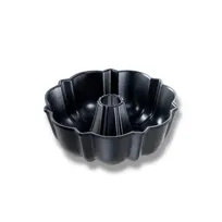 product of Chicago Metallic Bakeware 51224 Bundt Pan, 48 oz (8" Dia. x 2" Deep), Black Non-Stick 10-Gauge Cast Aluminum