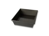 product of Chicago Metallic 90825 Detroit Style Pizza Pan, 7-5/8" W x 9-9/16" D x 2-7/16" H, 26-Gauge Steel, AMERICOAT Glaze, Non-PFAS, USA