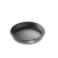 product of Chicago Metallic 91100 Deep Dish Pizza Pan, 10" x 1.5" , 14-Gauge Anodized Aluminum, Embossed Feet