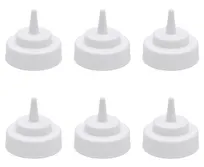 product of Hubert 118558 Kratos Squeeze Bottle Lid, 16 oz White Polyethylene, Standard Top Single Tip - Set