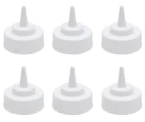 product of Hubert 130541 Kratos Replacement Squeeze Bottle Lid, 12 oz White Polyethylene, Single Tip - Set