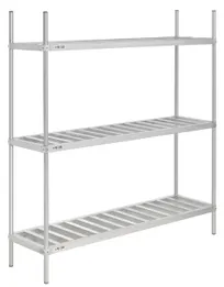 product of Hubert 135862 Keg Storage Rack, Kratos Kit, 93" W x 20" D x 76" H, Holds 10 Kegs, Aluminum