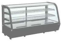 product of Hubert 159572 Kratos 29C-008 Display Case, 4.2 cu ft, 48"W x 22"D x 27"H, Black Glass, 33-40°F, LED