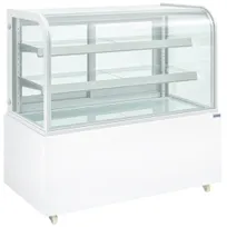 product of Hubert 166390 Kratos 29C-013 Display Case, 37" W, 5.47 cu ft, White, Dual-Pane Glass, LED, 33-40°F