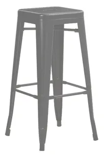 product of Hubert 96985 Outdoor Bar Stool, CenPro Barstool, 400 lb Capacity, Backless, Bar Height, Black