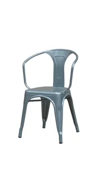 product of Hubert 96995 Outdoor Armchair Chair, CenPro Arm Chair, 400 lb Capacity, Stackable Aluminum, Silver