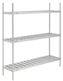 product of Hubert 97099 Keg Storage Rack, Kratos Kit, 72" W x 20" D x 76" H, Heavy-Duty, Holds 8 Kegs, Aluminum