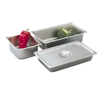 product of Vollrath 75204 Stainless Steel Deli Pan, 1/2 Size 4" Deep 4 Quart, 24-Gauge, USA
