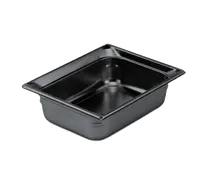 product of Vollrath 9024420 Super Pan 1/2 GN Food Pan, 4" Deep Black Resin, NSF Certified