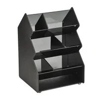 product of Vollrath CTC-3X2V Condiment Caddy, 6-Comp Plastic with Acrylic, 11-3/8"W x 10-1/4"D x 16-3/8"H