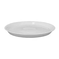 product of RAK Porcelain AMDP29 - 11.4" Round Rim Porcelain Platter, Ivoris White, All‑Appliance Safe - 6/Case