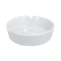 product of RAK Porcelain ASAT01 - 4" Round White Ashtray, Porcelain, Stackable, Oven/Microwave Safe - 12/Case