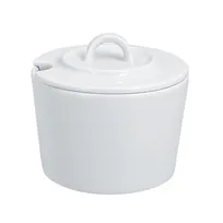 product of RAK Porcelain ASSU23 Sugar Bowl, 7‑Ounce Porcelain Lid, Reinforced Oven‑Microwave Safe - 12/Case