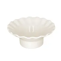 product of RAK Porcelain AUCB20 - Aurea Curled Round Bowl, 5" Dia, 6.75 oz, Lead‑Free, Microwave Safe - 6/Case