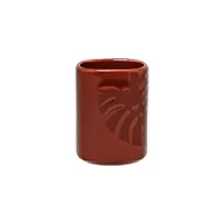 product of RAK Porcelain AZSKTH01RD Aztek Toothpick Holder, Red Porcelain, Microwave/Freezer Safe - 6/Case
