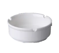 product of RAK Porcelain BAAT01 Ashtray, 4" Porcelain Tabletop, Dishwasher Safe, Chip Resistant - 12/Case