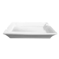 product of RAK Porcelain BAAT03 Banquet Ash Tray, 4.5" x 3.5" x 0.75", Porcelain, Ivoris, Safe - 6/Case