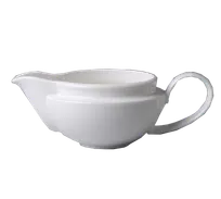 product of RAK Porcelain BAGB35 Gravy Boat, 11.85 oz Porcelain, Microwave Safe, Chip Resistant - 4/Case