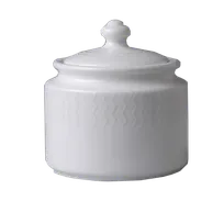 product of RAK Porcelain BASU27D1 - Leon Sugar Bowl with Lid, 9.15 oz Porcelain, Chip‑Resistant, Dishwasher Safe - 6/Case