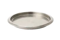 product of RAK Porcelain BT-6125VH Bar Tray - Vintage Hammered Round Silver 13" Bar Tray, 12/Case