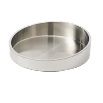 product of RAK Porcelain BTO700SL Bar Tray, 12" Round Silver, 12.59" D x 3.15" H, Sold per Case - 12/Case