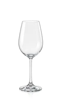 product of RAK Porcelain CALWHT08 - White Wine Glass, 8.5 oz (3" D x 8.3" H), Stemmed, Tempered Glass - 24/Case