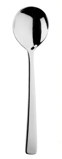 product of RAK Porcelain CCASOS - Sola Capri Soup Spoon, 7.1" Length, 18/10 Stainless Steel - 12/Case