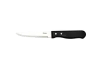 product of RAK Porcelain CHJSTKBKS - Steak Knife, 9.5" Blade, 18/10 Stainless Steel, Satin Handle, 9" - Case