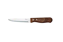 product of RAK Porcelain CHJSTKBRP - Steak Knife, 9.5" 18/10 Stainless Steel, Brown Plastic Handle - 1/Case
