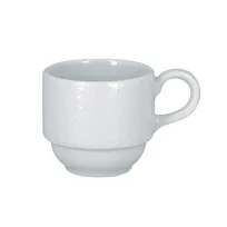 product of RAK Porcelain CHPCLSC09 Charm Cup, 3-1/16" Ø x 2-3/8" H, 3 oz Porcelain, Stackable, Safe - 12/Case