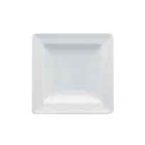 product of RAK Porcelain CHPCLSP12 Square Plate 4.7" (4-7/10") White Porcelain Flat Edge Oven Safe - 6/Case