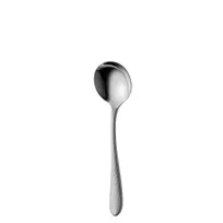 product of RAK Porcelain CPHSOS Soup Spoon, 6.77" Length, 18/10 Stainless Steel, Phoenix Finish - 12/Case