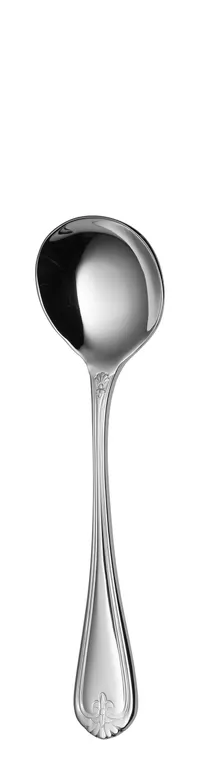 product of RAK Porcelain CSYSOS Soup Spoon, 6.69" Length, 18/10 Stainless Steel Finish - 12/Case