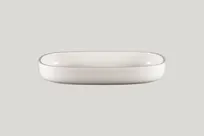 product of RAK Porcelain EAOD30 - Oval 8" White Porcelain Bowl, 50.7 oz, General Use, Oven/Microwave Safe - 2/Case