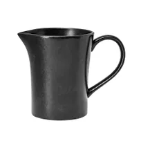 product of RAK Porcelain EDCR25 Edge Creamer Pitcher, 8-7/16 oz Black Porcelain with Handle - 6/Case