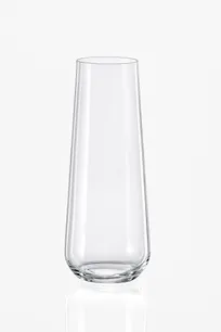 product of RAK Porcelain EDGFLT08 Stemless Champagne Flute, 8 oz Capacity, 2.3"×5.8" Glass, Tempered - 24/Case