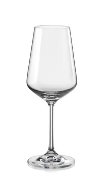 product of RAK Porcelain EDGWHT11 - White Wine Glass, 11.8 oz, 3.3" D x 8.9" H, Tempered Glass - 24/Case