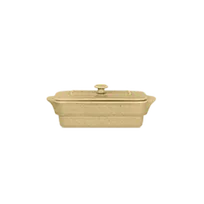 product of RAK Porcelain GNCFRT20CB - Soup Tureen, 22-5/8 oz Creme Brulee Porcelain with Lid, Oven Safe